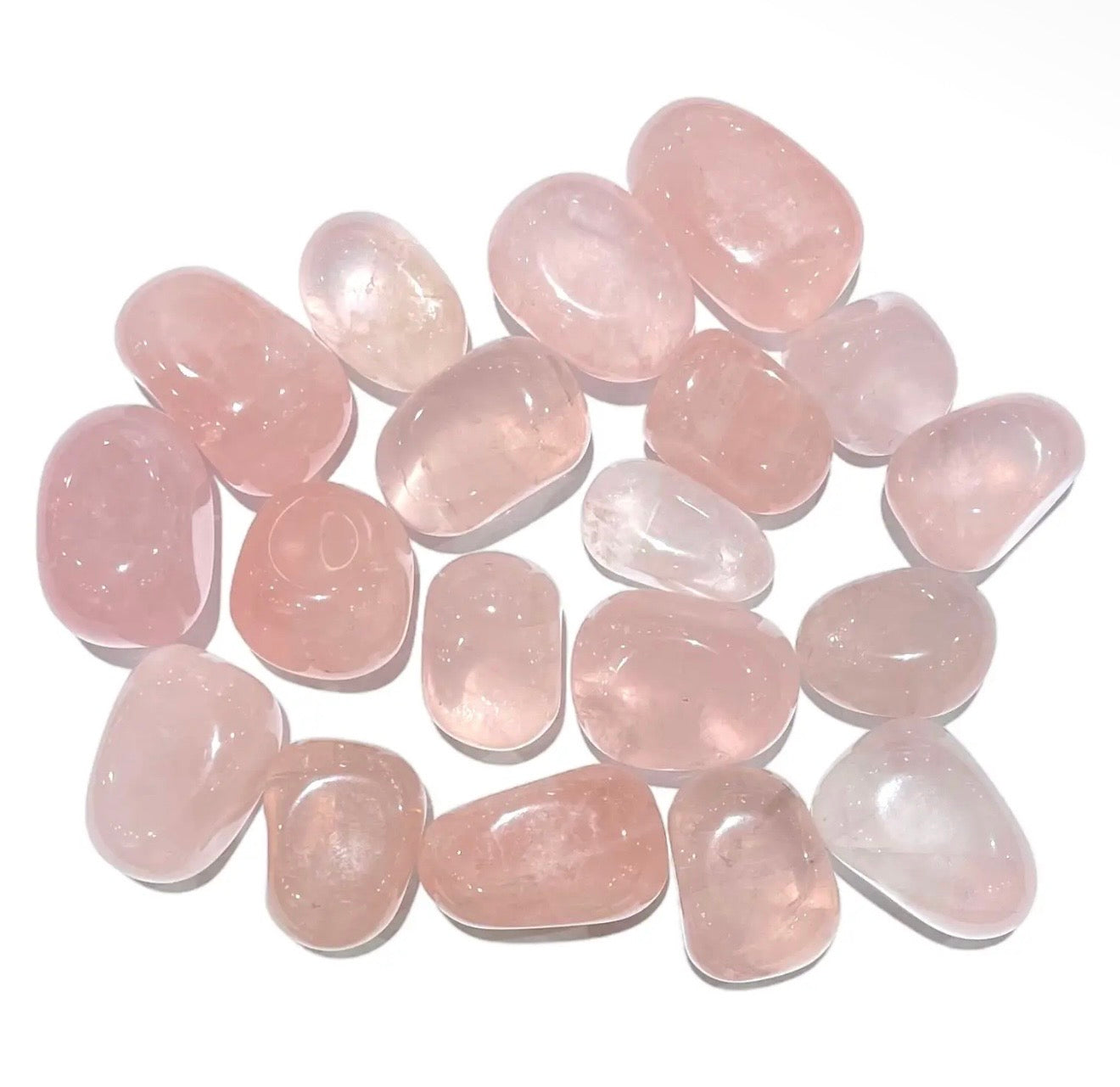 Pietra burattata di quarzo rosa