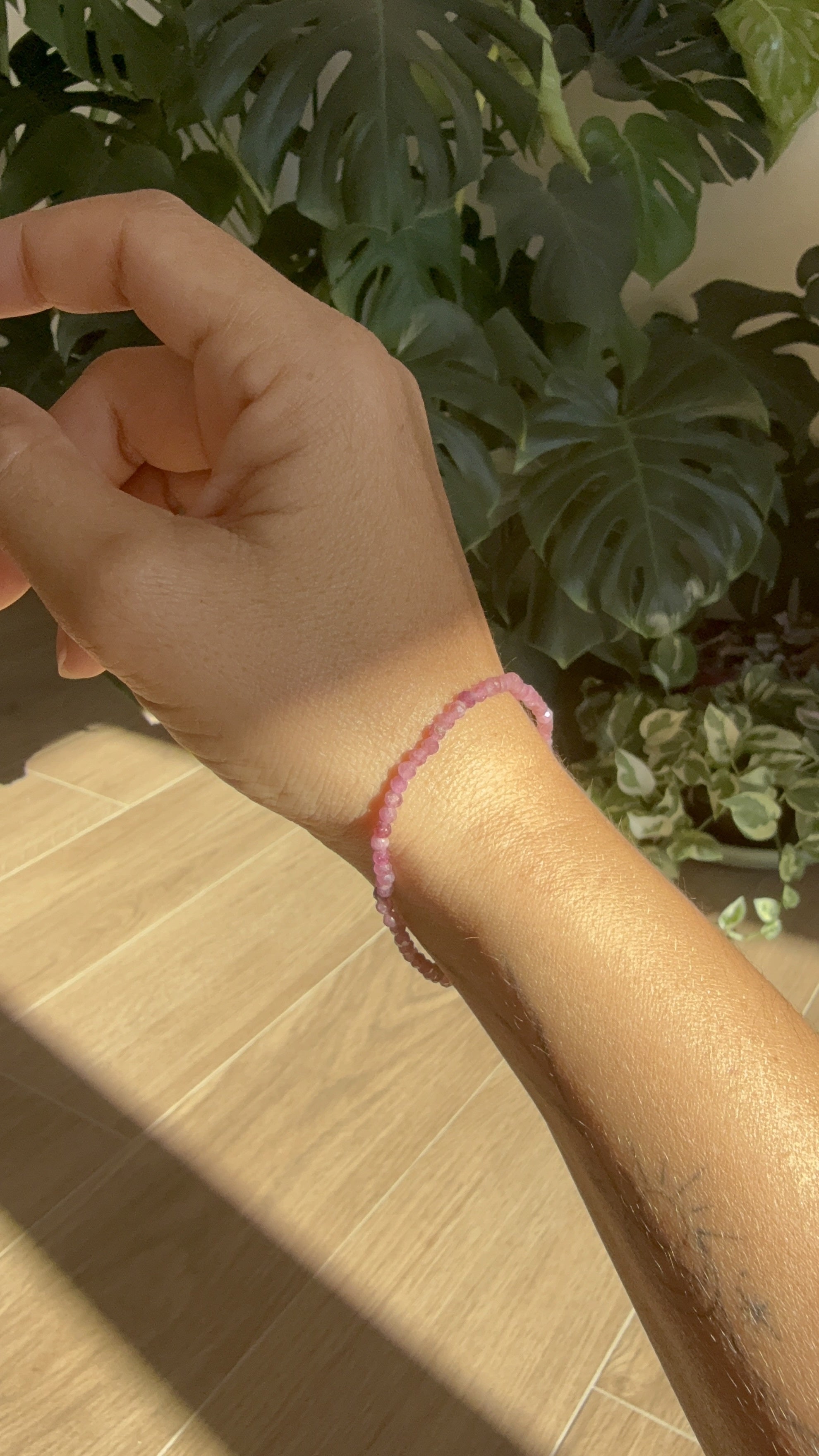 Bracciale di tormalina rosa