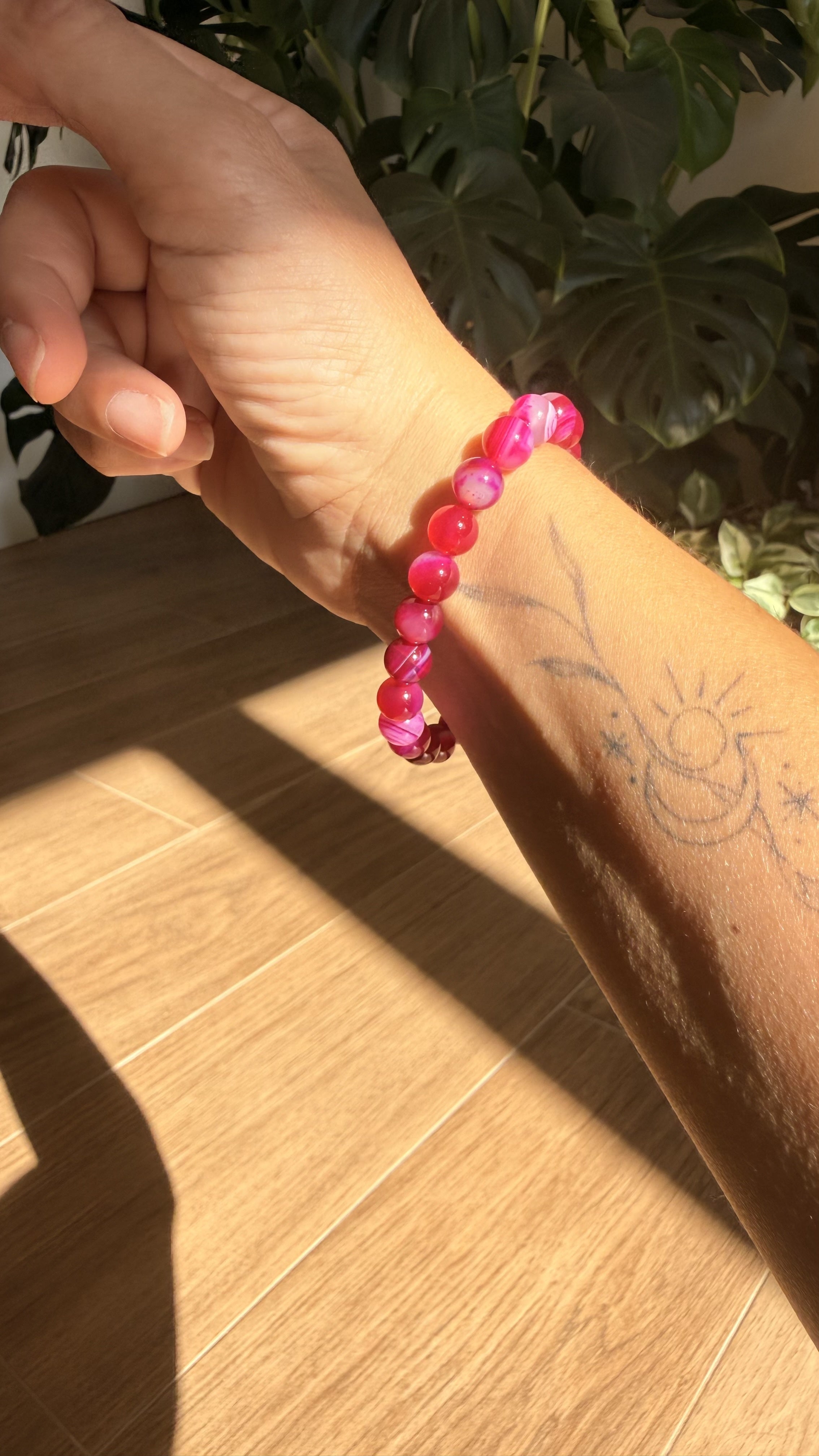 Bracciale di Agata Fucsia