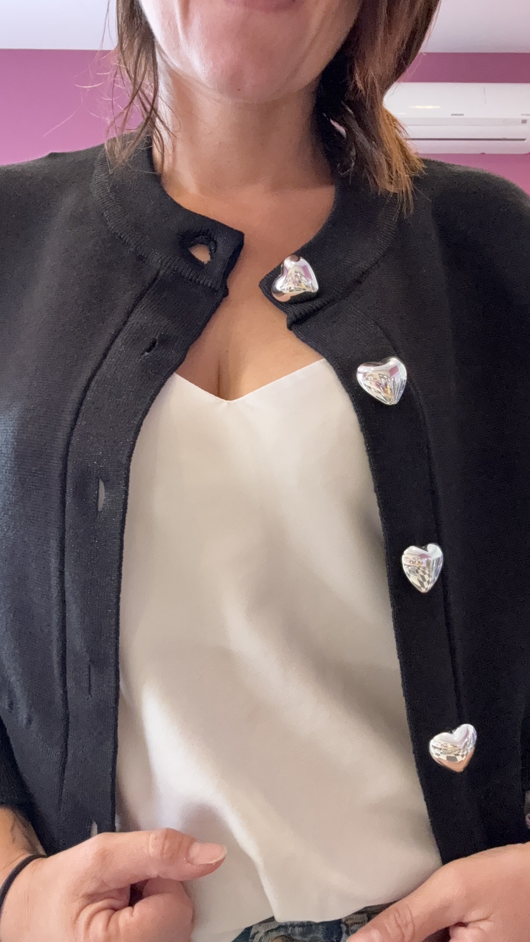 Cardigan Heart Buttons