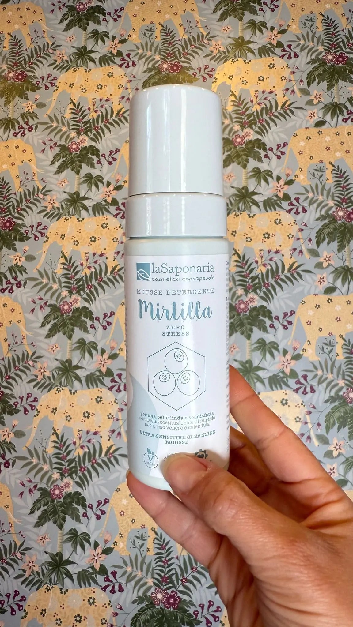 Mousse Viso Mirtilla - Detersione delicata per pelli sensibili