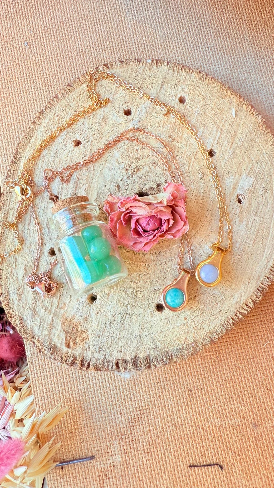 Pendente Moon oro rosa
