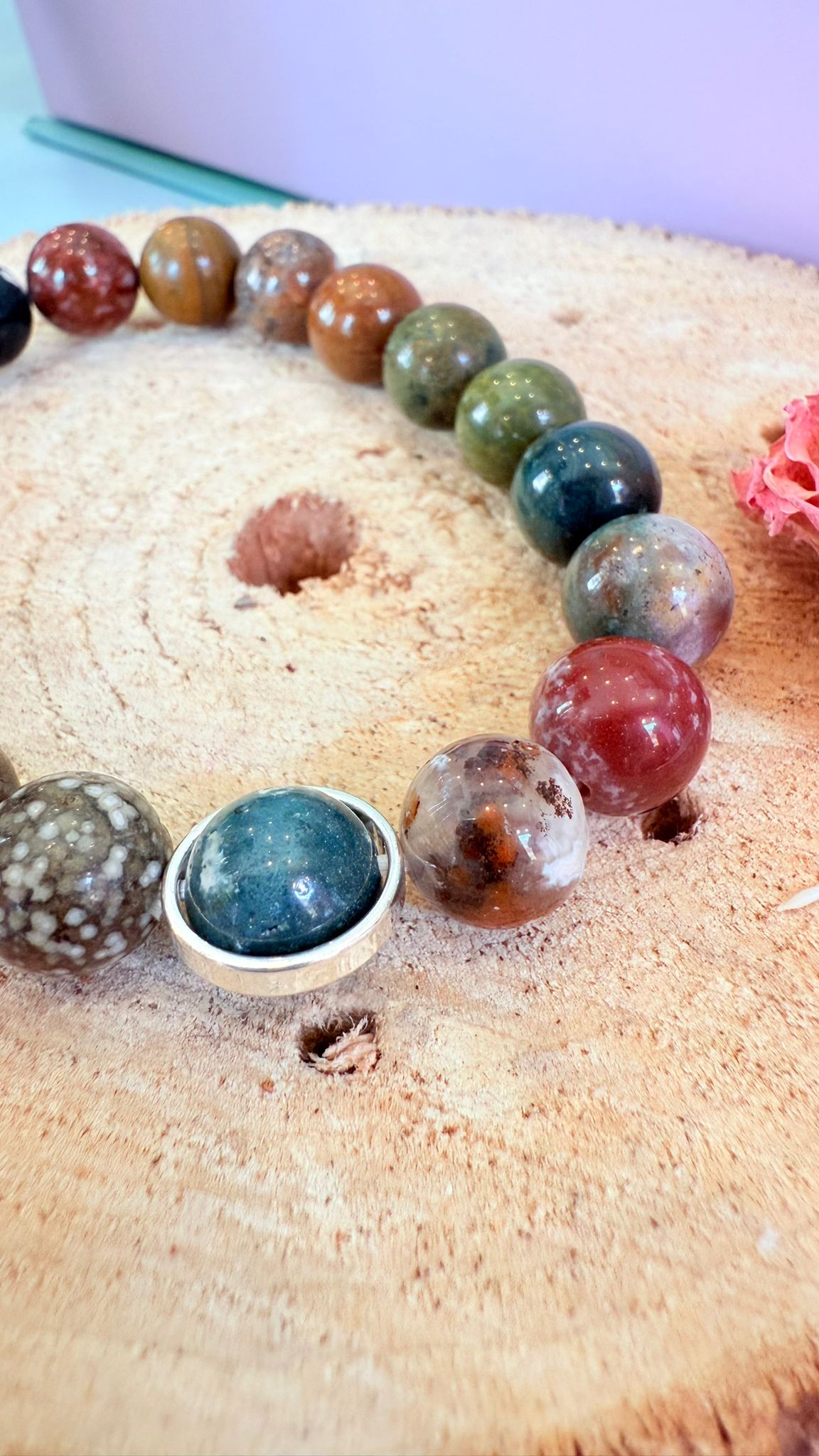 Bracciale diaspro oceano